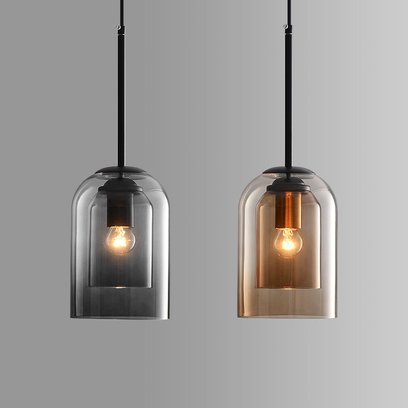 Lampa wisząca nowoczesna kopułowa LED do sypialni