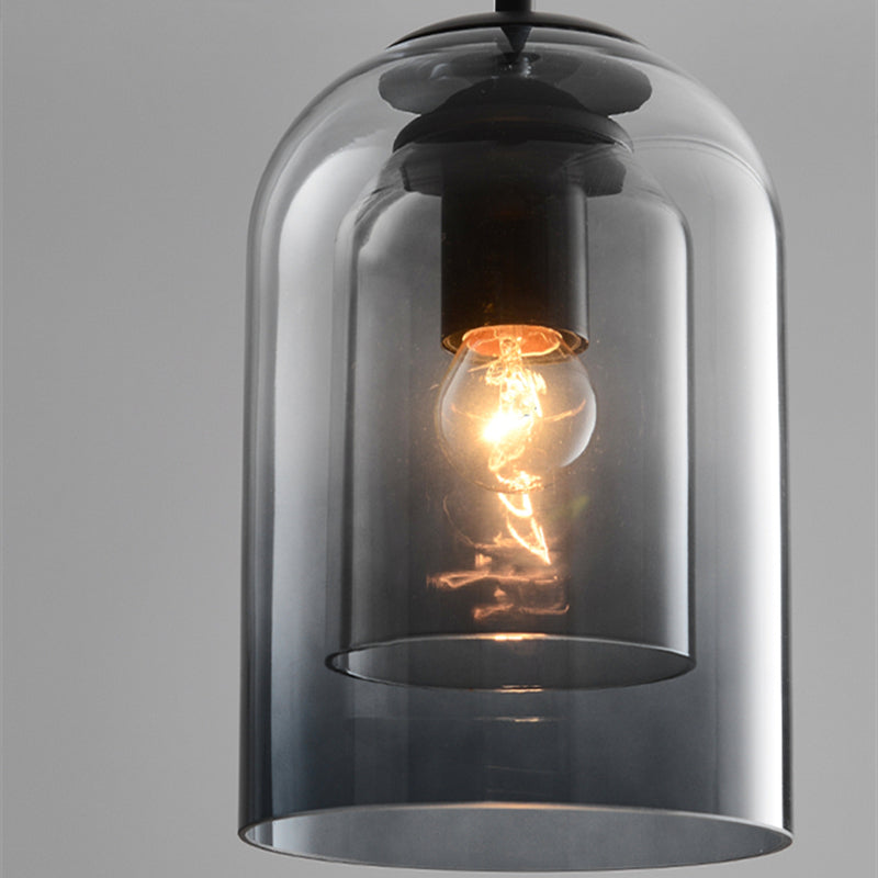 Lampa wisząca nowoczesna kopułowa LED do sypialni