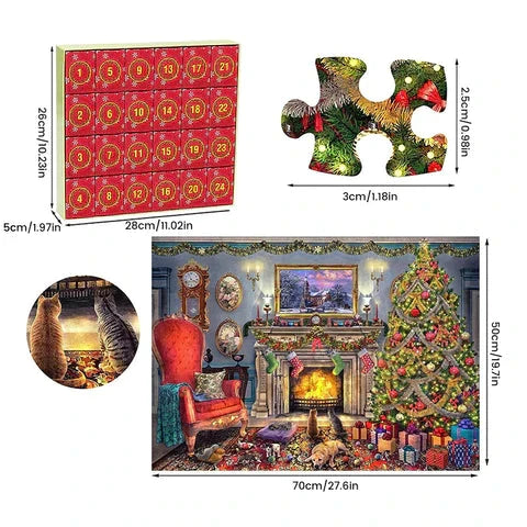 Weihnachtsbaum-Puzzle A (Mit Blindbox-Verpackung)