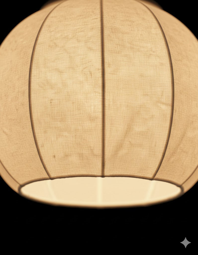 Lampa wisząca boho kokon żłobkowana nowoczesna