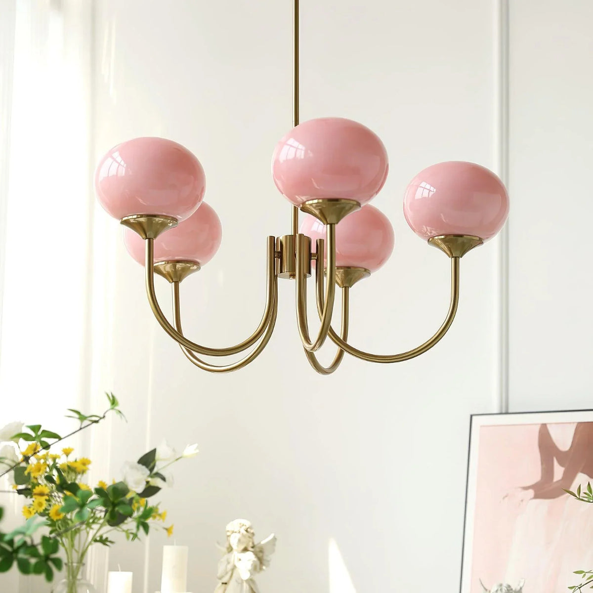 Żyrandol LED kule retro nowoczesny