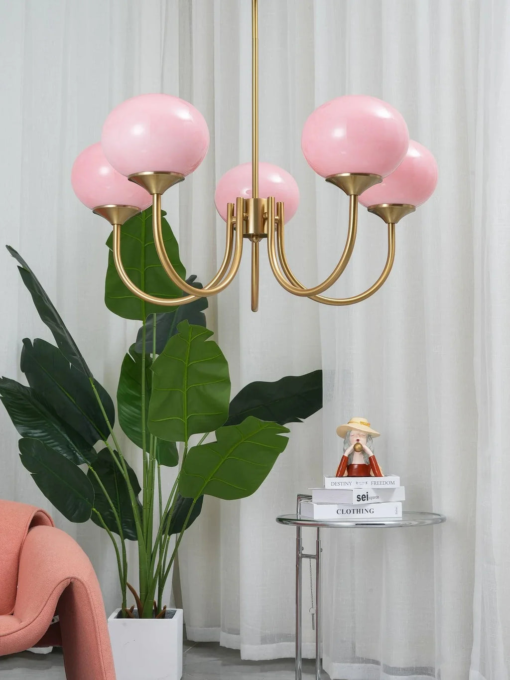 Żyrandol LED kule retro nowoczesny
